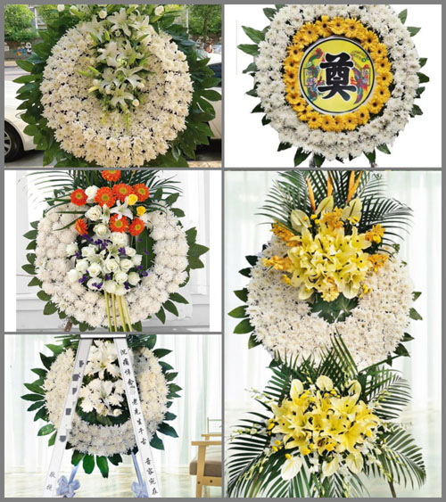 湖北孝感市安陆市陈店乡甘涂村花圈速递